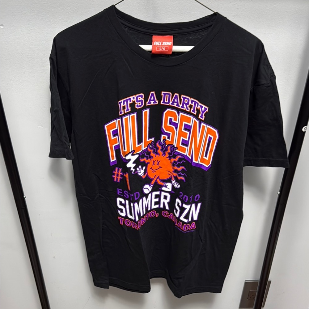 Full Send Black Graphic T-Shirt
